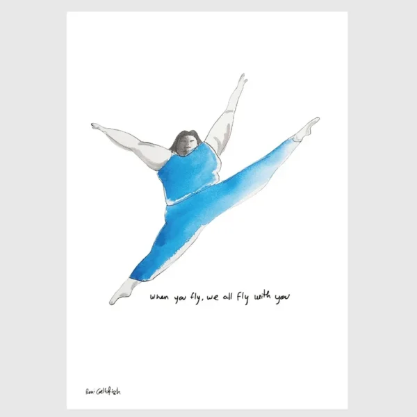 ⁦הדפס - כשאת עפה כולנו עפות איתך⁩ – תמונה ⁦3⁩